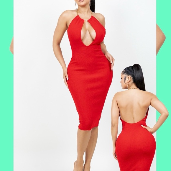 Hera Collection Dresses & Skirts - Hera Collection Red Backless Dress
